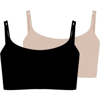 Kit com 2 Tops sem Aro com Bojo Removível Hope 2186 Preto