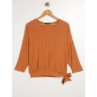 Blusa Manga 3/4 Autentique Plus Size Feminina CARAMELO