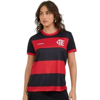 Camisa Braziline Flamengo Emoção Feminina - Vermelho - braziline