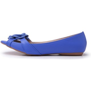 Sapatilha PeepToe LeRUCHEL Azul