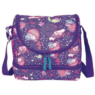 Infantil - Lancheira 2 Compartimentos Sestini Lunch Unistars Multicolorido