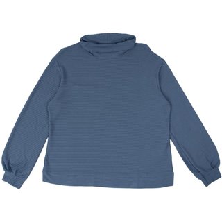 Blusão Feminino Habana Plus Size Canelado Azul