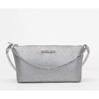 Bolsa Feminina Sasha Full Glitter Prata Petite Jolie PJ11339A