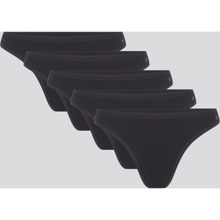 Kit Com 5 Calcinhas Básicas Fio Dental Em Algodão Com Elastano Hering