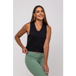 Regata Libélula Malha Salvatore Fashion Preto