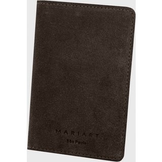 Carteira Couro Mariart Buriti Suede Café