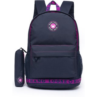 Kit Mochila+Estojo Reforçada Escolar Feminina Original Notebook Espaçosa
