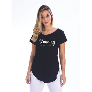 Blusa Feminina Preto Milena Running