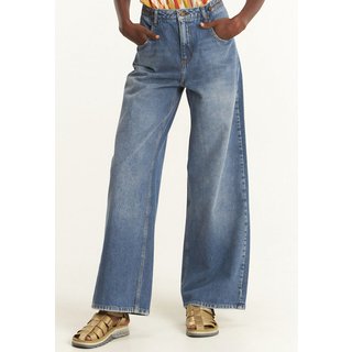 Calça Jeans Cantão Barrel Oversized Azul