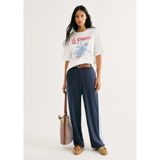 Calça Feminina Reta Creponada Hering