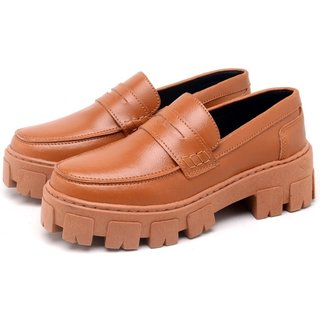 Sapato Mocassim Feminino DUBUY 1404FG Caramelo