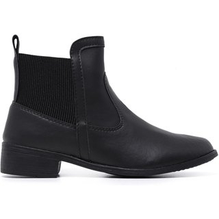 Bota Feminina Coturno Cano Baixo Curto Botinha Schiareli 11212 Preto