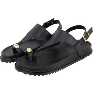Sandália Papete Rasteira Asa Delta Preta Tellini Store