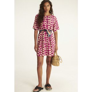Vestido Cantão Curto TDress Tempos Rosa
