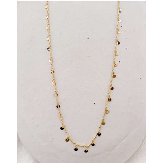 Colar Longo Medalhinhas Banho Ouro