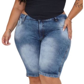 Bermuda Jeans Loka Clara Plus Size Lina