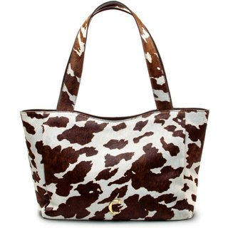 Bolsa Couro Animal Print Cecconello C2646-1