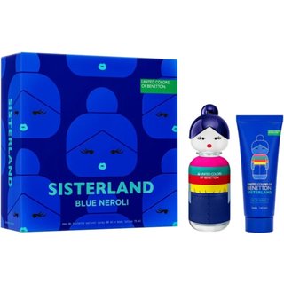 Kit Sisterland Blue Neroli Eau de Toilette Perfume Feminino 80ml + Creme Corporal 75ml Benetton Azul