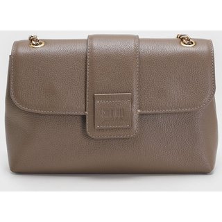 Bolsa Média Santa Lolla Alça Corrente Taupe