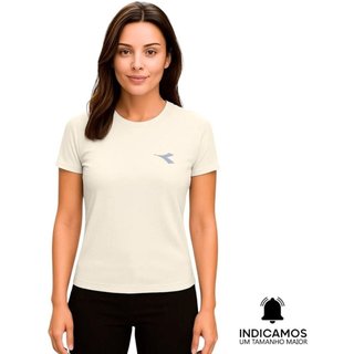 Camiseta Diadora Small Logo Feminina - Bege - diadora