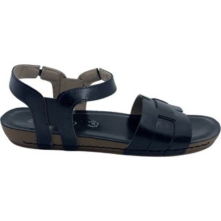 Sandália Flatform Andacco Couro Papete Preta 14294 - Preto - andaco