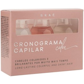BRAÉ Cronograma Capilar Color Kit 3 Ampolas