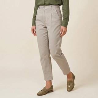 Calça Jeans Color Lola Mom Bege Frio