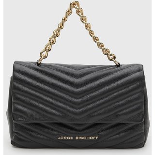 Bolsa Feminina Jorge Bischoff Matelassê Preta