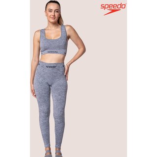 Calça Fitness Legging Speedo Feminina Academia Sem Costura Mescla