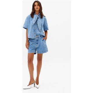 Bermuda Jeans Regular Cintura Média Lança Perfume
