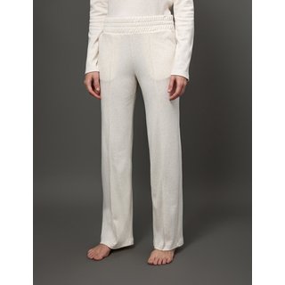 Calça Feminina Nervura Linen Calvin Klein Underwear - Off White Calvin Klein Jeans