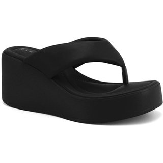 Tamanco Feminino Preto Plataforma Alta Ramarim 2533101-4