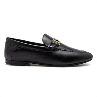 Mocassim Democrata Feminino Sarah Couro 645101 Preto