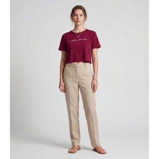Blusa Feminina em Molecotton Viscose Infinita Cor Vermelho