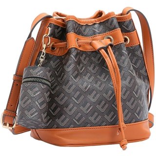 Bolsa Feminina Chenson Monograma Pontilhado Cafe 3484736