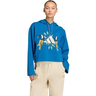 BLUSA CAPUZ adidas X FARM RIO adidas Sportswear Azul