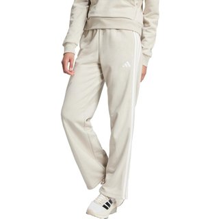 Calça Moletinho Barra Aberta Essentials Três Listras adidas Sportswear Cinza