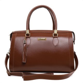 Bolsa Feminina Tira Colo Transversal Pequena Com Zíper 8130 Caramelo luxo Casual Leve