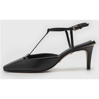 Scarpin Feminino Capodarte Salto Fino Tira T Preto