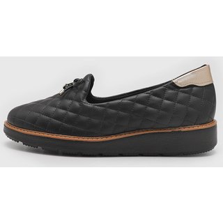 Mocassim Feminino Modare Laço Matelassado Preto
