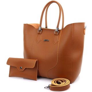 5.Bolsa Feminina Luxo com Carteira e Alças Duplas Espaçosa