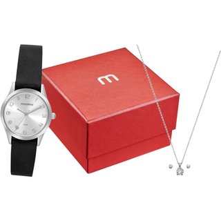 Kit Relógio Feminino Com Semijoias Ponto de Luz Mondaine