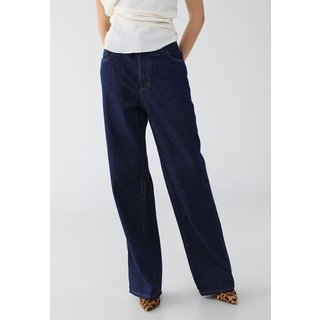 Calça Feminina Lança Perfume Wide Leg Full Length Jeans Azul Escura