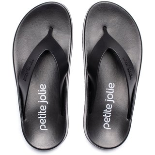 Chinelo Feminino Petite Jolie Tira de Dedo Flatform Preto