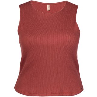 Regata Feminina Cativa Plus Size Canelada com Lurex Telha