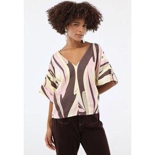 Blusa Lança Perfume Reta Estampada Rosa