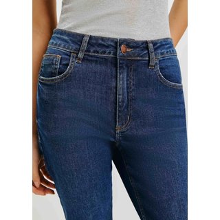 Calça Jeans Feminina Cintura Média Flare Petit