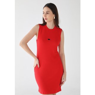 Vestido Feminino Colcci Canelado Vermelho