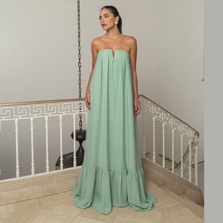 Vestido De Festa Auston Verone Verde
