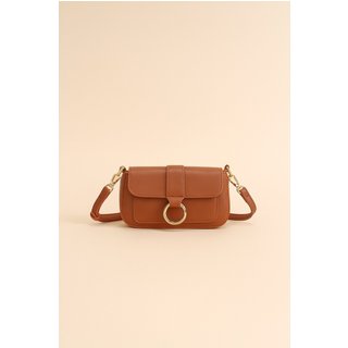 Bolsa Média Transversal D Bell Outlet Fashion Marrom